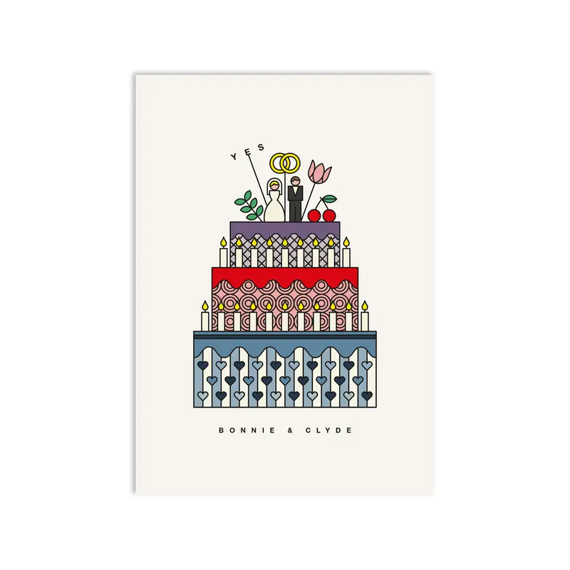 #0659 save the date fancy cake