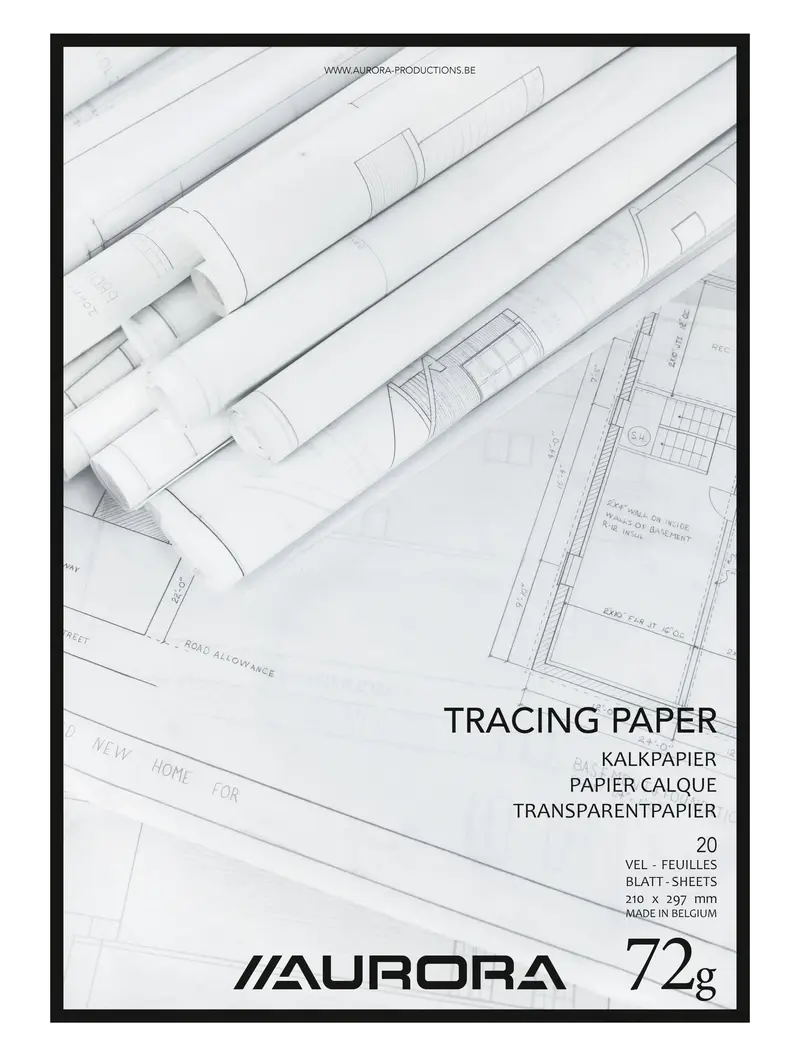 AURORA Transparentpapier A4 CA20 75g 20 Blatt