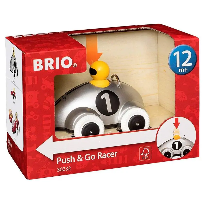 BRIO Push & Go Rennwagen Silber D