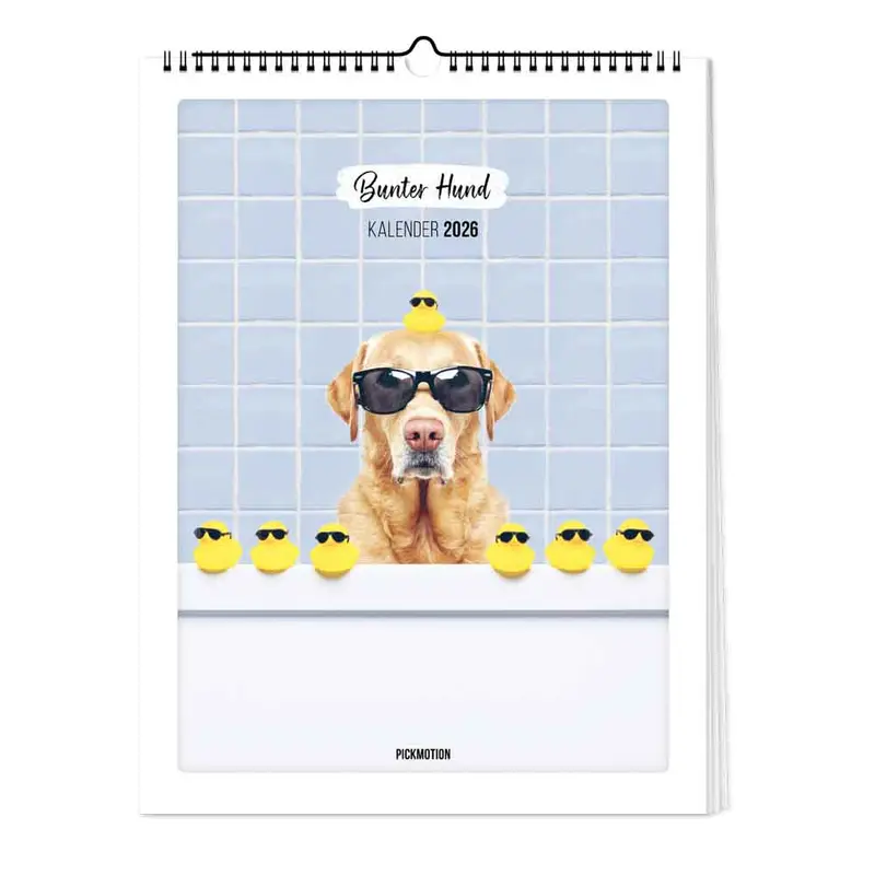 Bunter Hund - Kalender (Format 30x40)