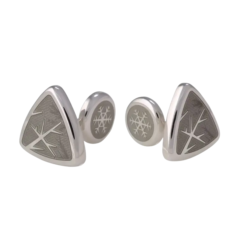 David Oscarson – Winter Cufflink - Grey