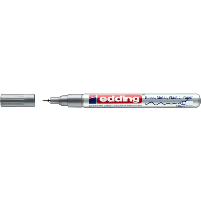 edding 780 Glanzlackmarker, 0.8mm, silber