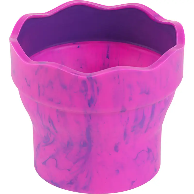 Faber-Castell Wasserbecher Clic&Go pink marble