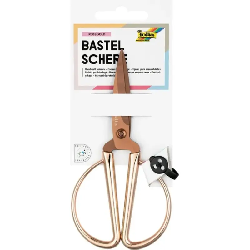 folia Bastelschere roségold 14,5cm