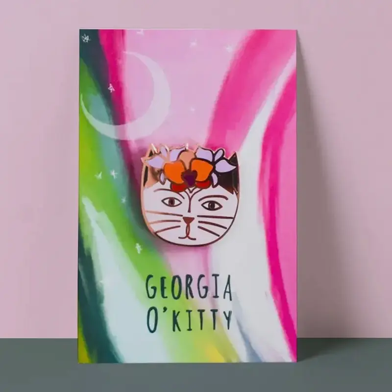 Georgia O'Kitty Katzen Pin
