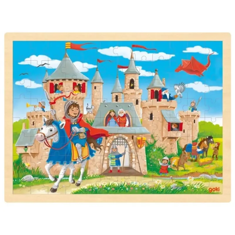 goki Einlegepuzzle Ritterburg