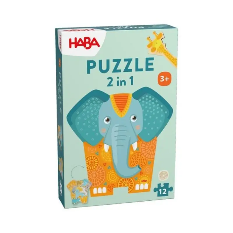 HABA Holzpuzzle 2in1 Elefant