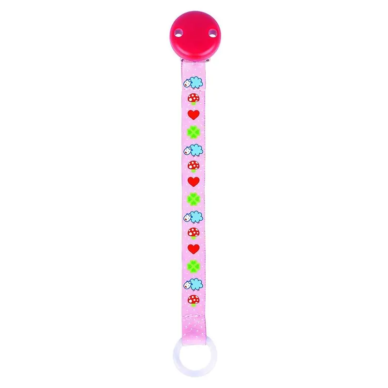 Heimess Schnullerkette Schaf, rosa