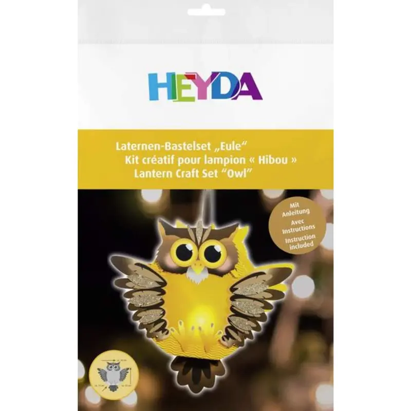 Heyda Laternen-Bastelset Eule