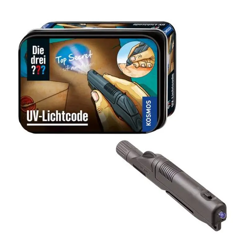 KOSMOS 632397 Die drei ??? UV-Lichtcode (gr. Dose)