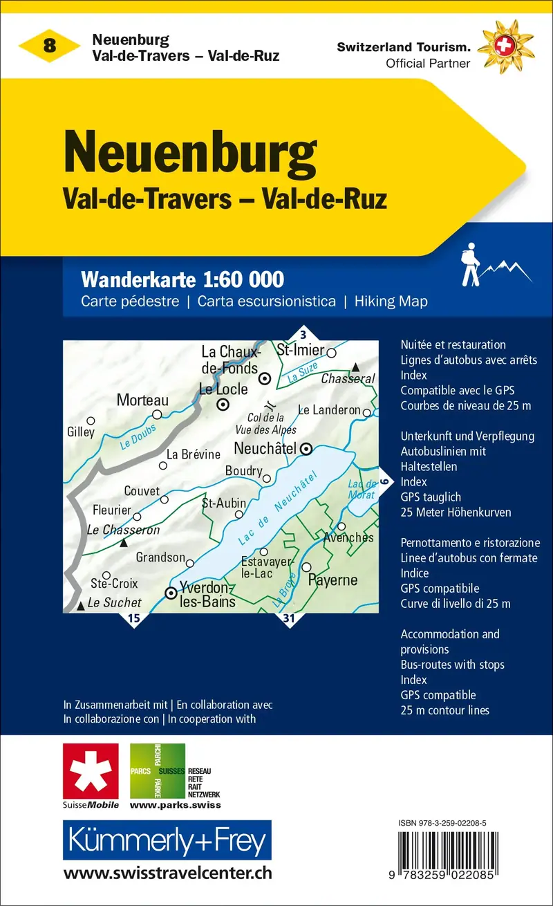 KÜMMERLY+FREY Wanderkarte 1