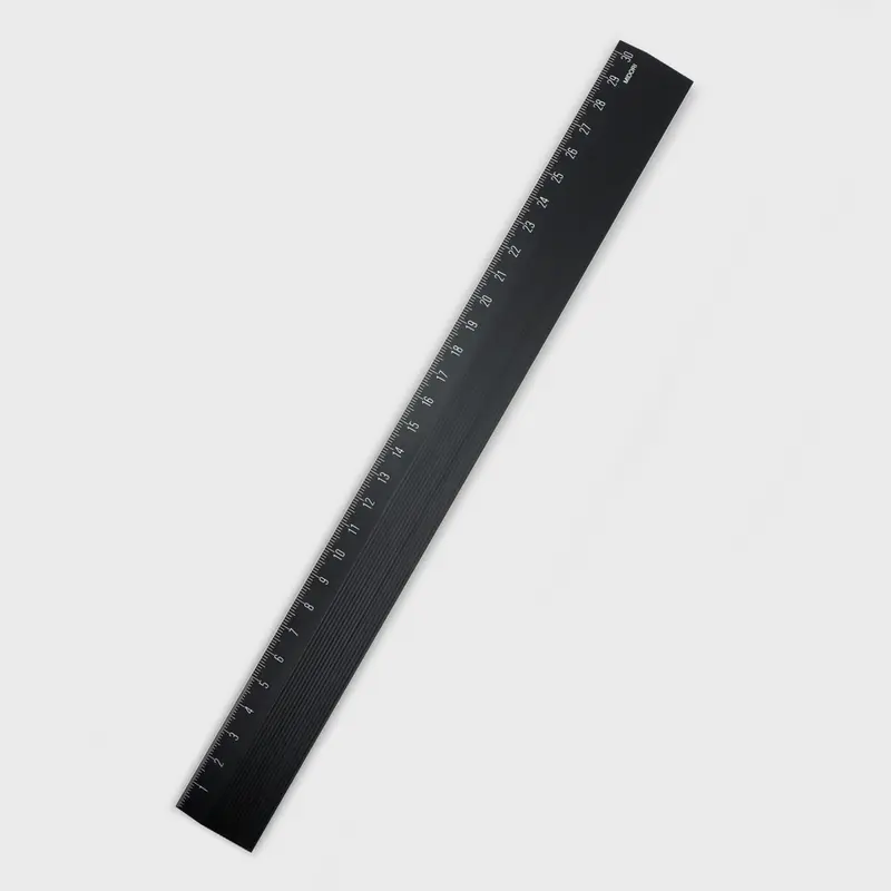 Lineal Alu Schwarz 30