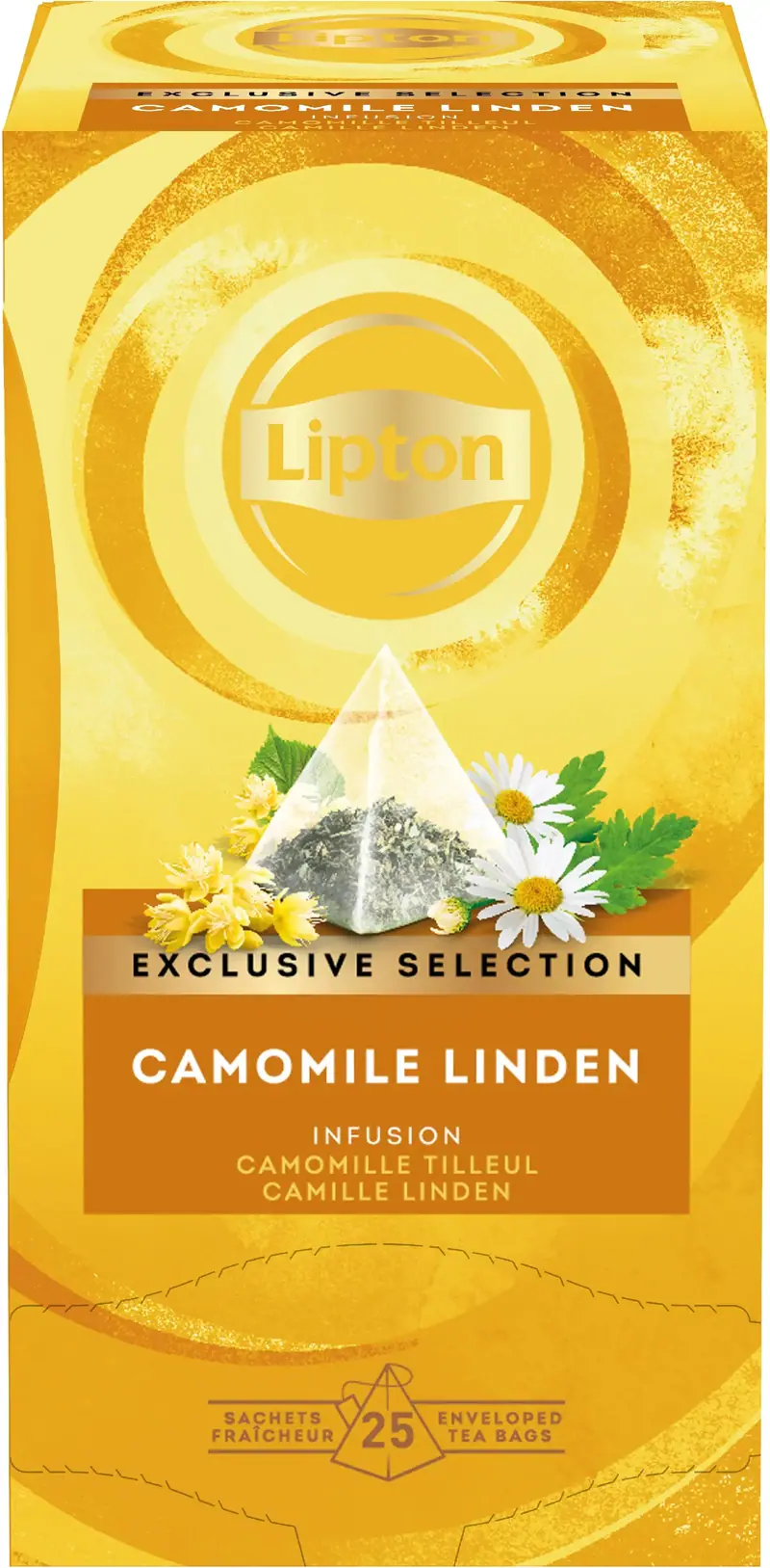LIPTON Kamille - Linde Tee 4071222 25 Pyramiden