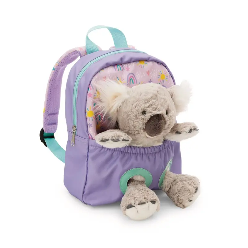 NICI Lila Rucksack mit Plüschtier Koala
