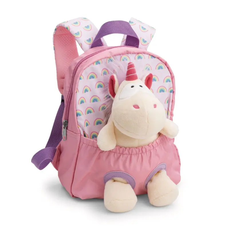 NICI Rosa Rucksack mit Plüschtier Einhorn