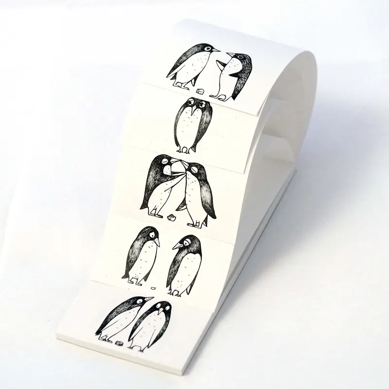 Notizblock - Pinguin Liebe