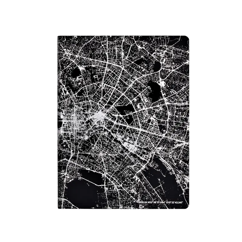 nuuna Notizbuch Nightflight L Light - Berlin Silber