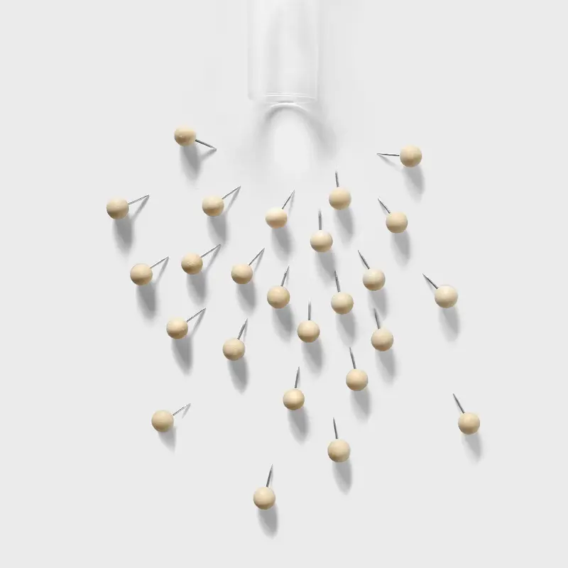 Push Pins Holzkugeln