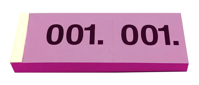 SIMPLEX Garderobenblock 1-100 13076 pink 100 Blatt