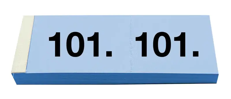 SIMPLEX Garderobenblock 101-200 13082 blau 100 Blatt