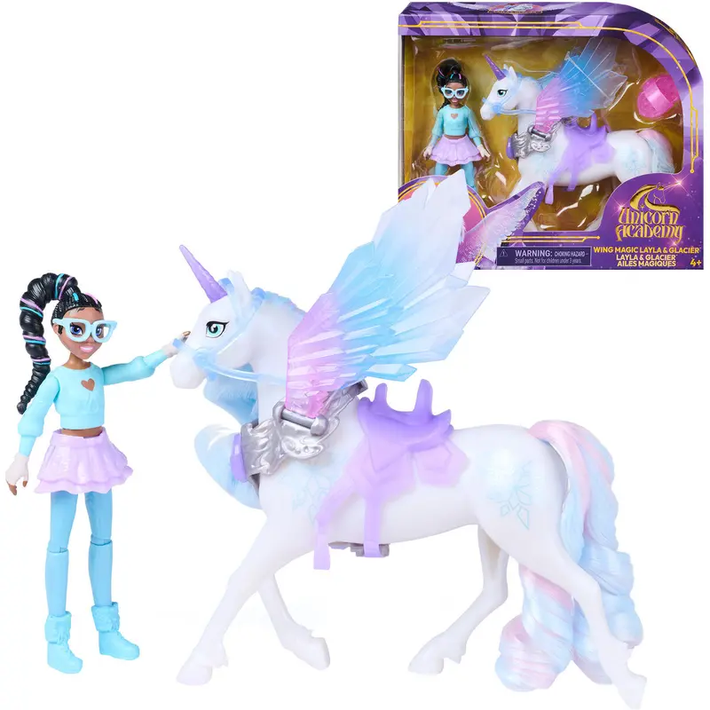Spin Master Unicorn Academy Wild Magic Layla & Glacier
